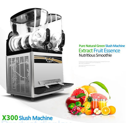 15+15L Коммерческий Слюш-машина Для продажи 220V/110V 500W С LCD-экрана сенсорный переключатель
